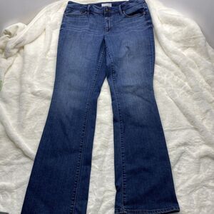 LOFT Ann Taylor Curvy Bootcut Jeans Womens Size 12 / 31 Blue Denim Stretch